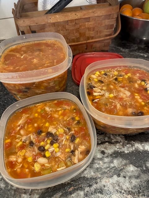 Taco soup for the freezer