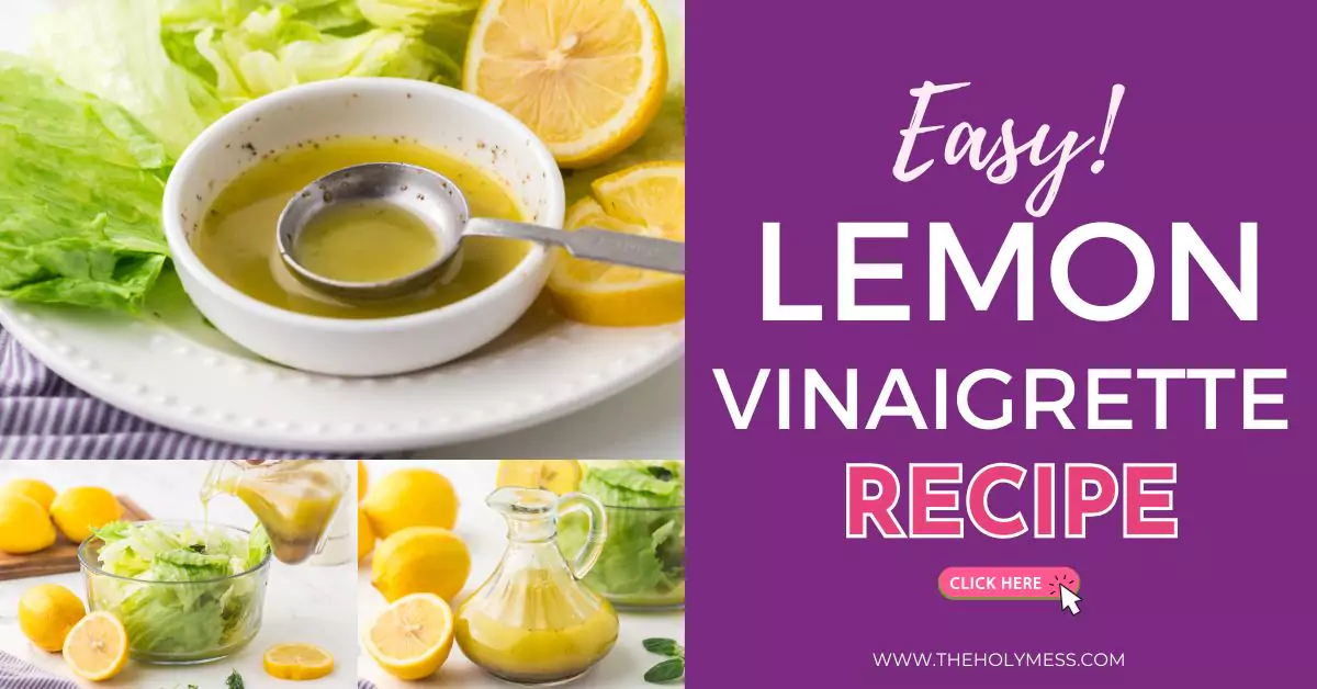 Healthy Lemon Vinaigrette for Salad & More (So Simple!)
