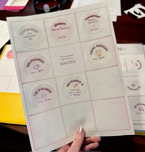 Membership badges for weight loss