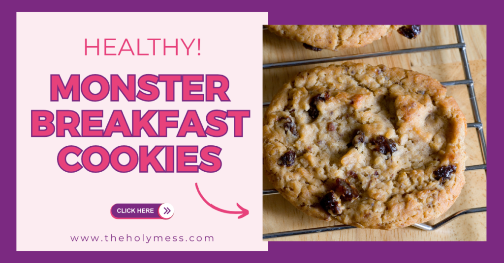 Healthy Monster Breakfast Cookies recipe