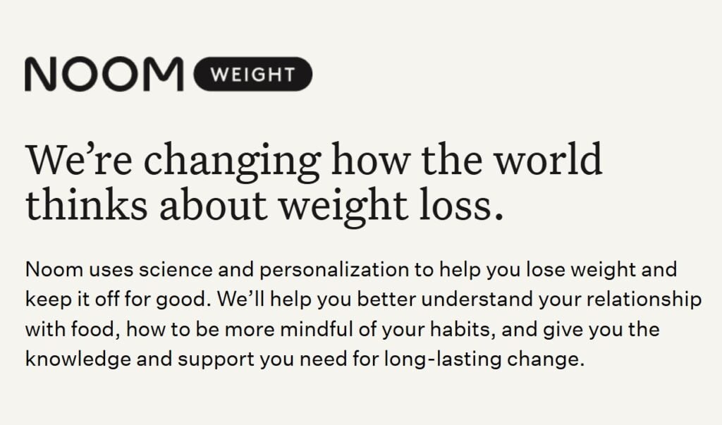Noom for weight loss
