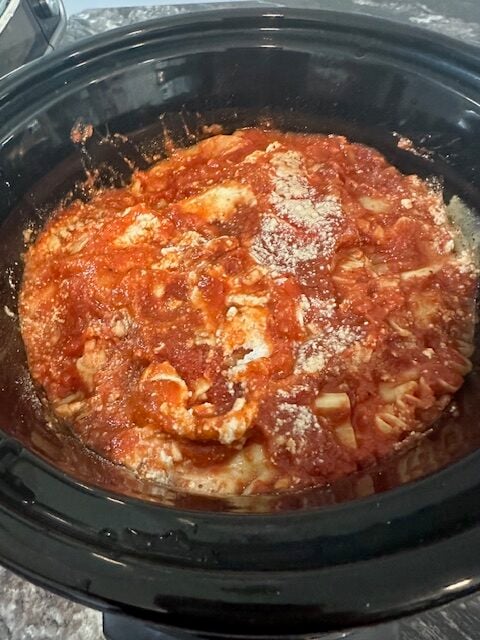 Lasagna in the crockpot