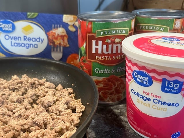 Lasagna ingredients for slow cooker