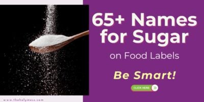 Names for Sugar on Food Labels