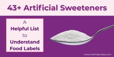 Artificial Sweeteners for Food Labels