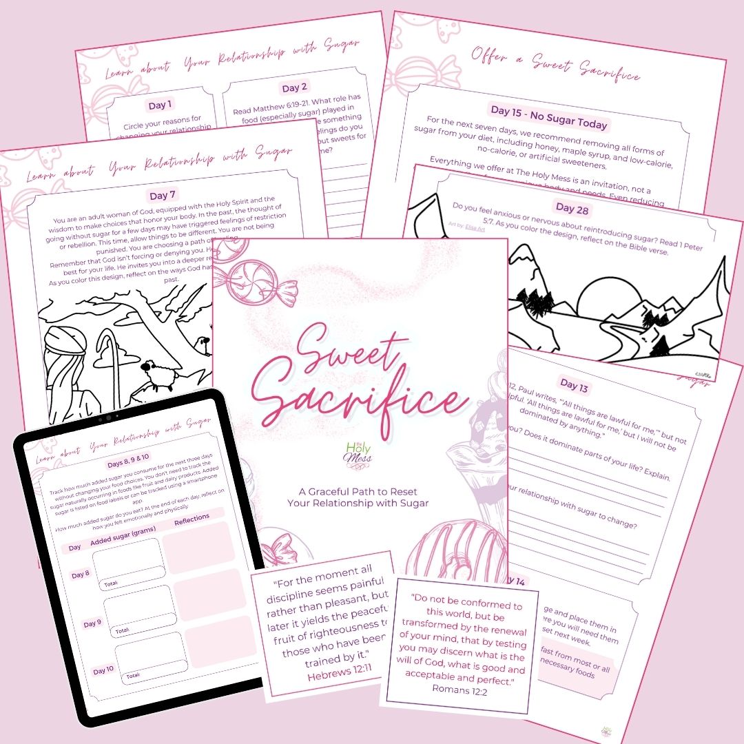 Sweet Sacrifice Christian weight Loss journal for sugar addiction