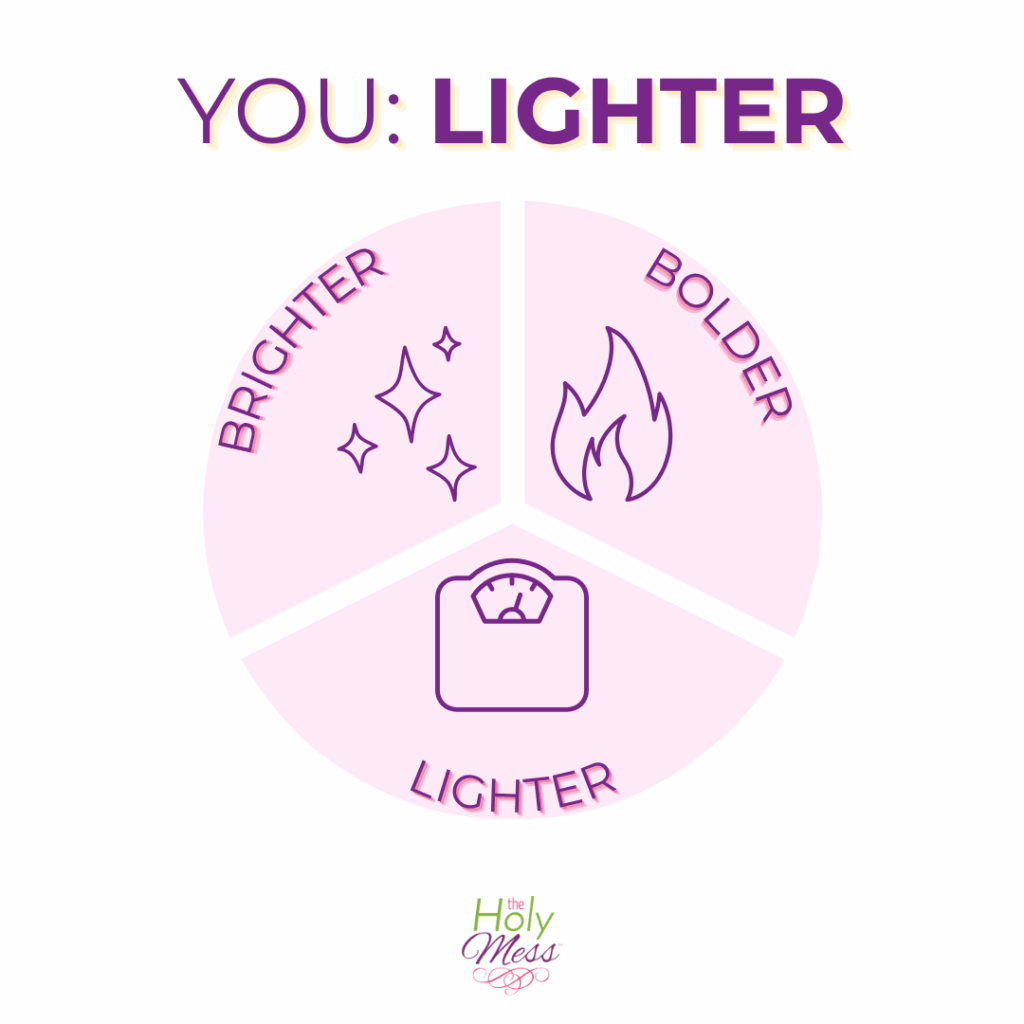 You: Lighter. Brighter. Bolder. at The Holy Mess