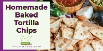 Baked Homemade Flour Tortilla Chips