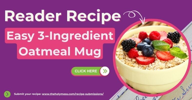 Easy 3-Ingredient Oatmeal Mug