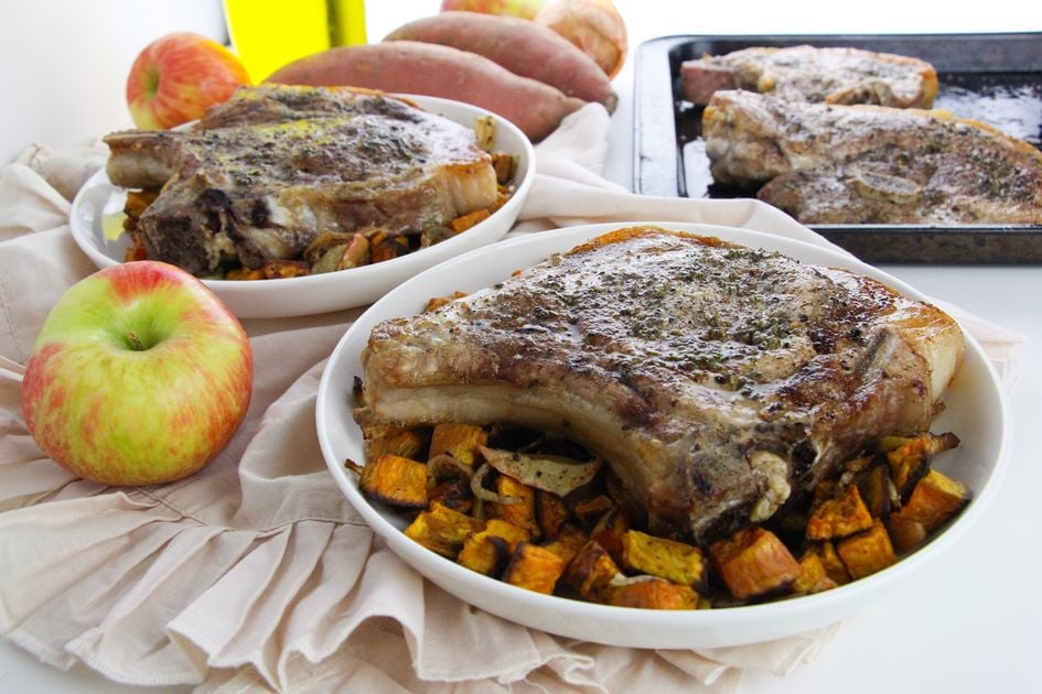 hearty pork chop bowl