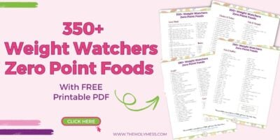 350+ WW Zero Point Foods for 2026 with free printable PDF