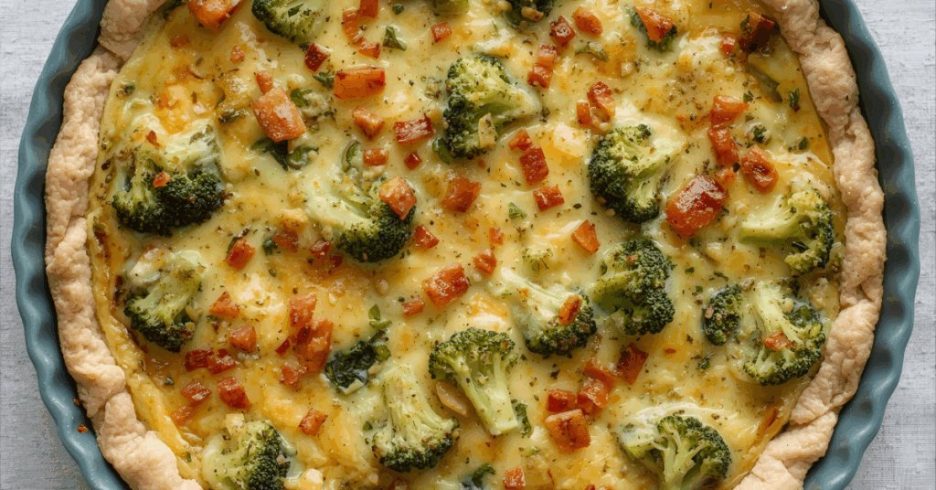 Healthier Broccoli Quiche