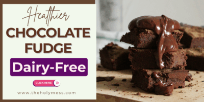 Healthier Chocolate Fudge Dairy Free
