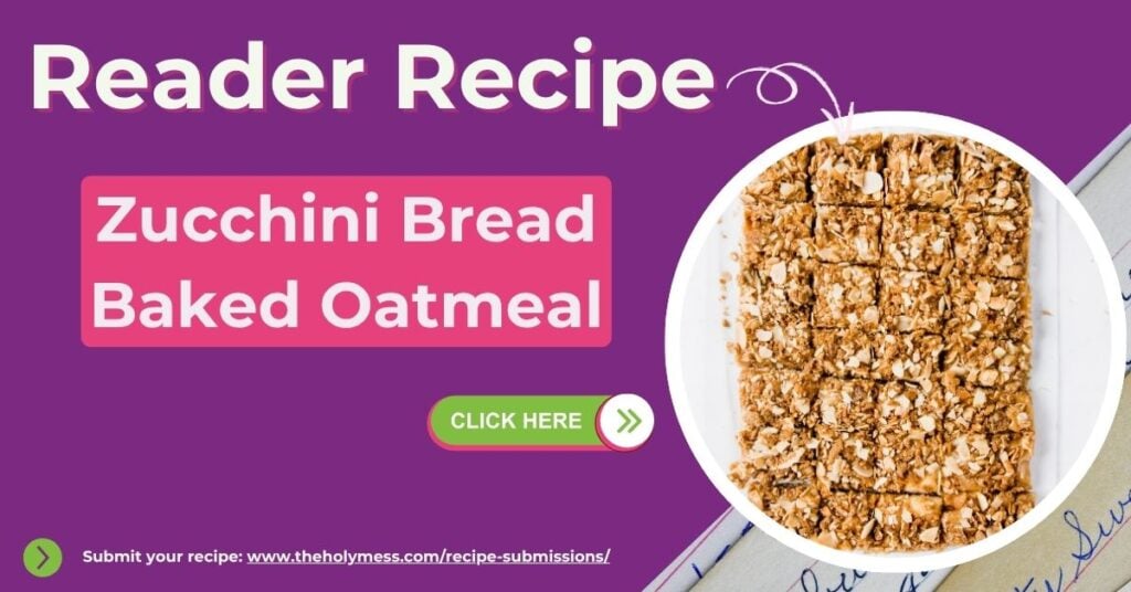 Healthy Zucchini Bread Baked Oatmeal