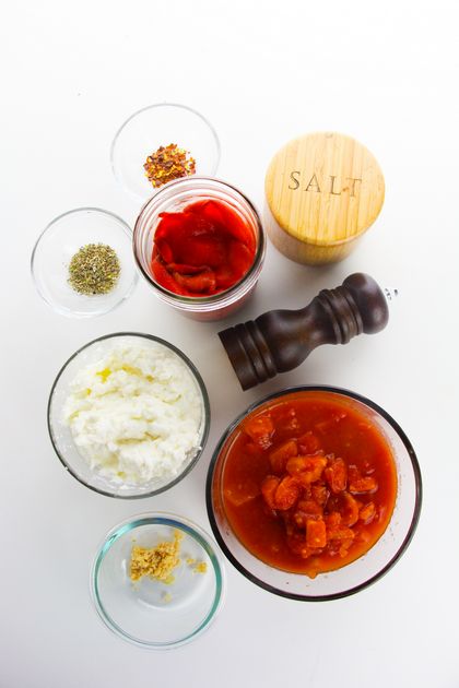 Red pepper soup ingredients