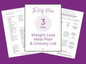 3 Day Weight Loss Meal Plan