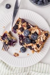 Blueberry Almond Oatmeal Bake