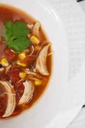 Easy & Healthy Chicken Taco Soup