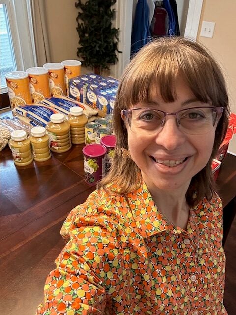 Sara - food bank donation 125 pounds