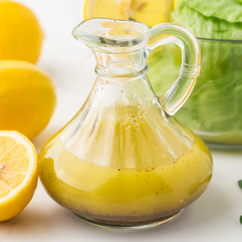 Healthy lemon salad dressing