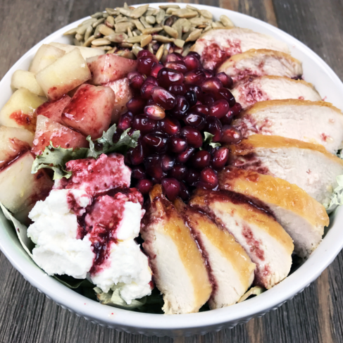 Pomegranate pear salad side dish