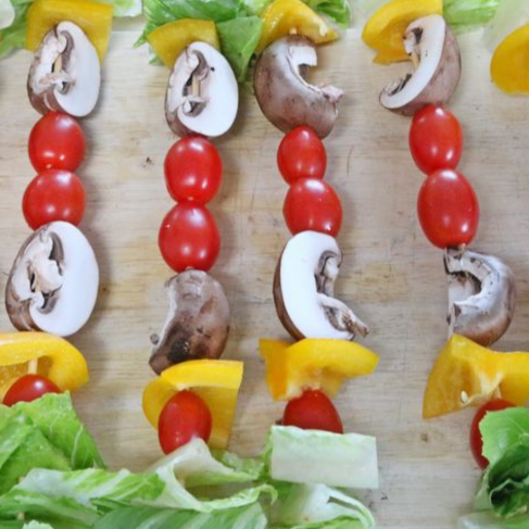 Salad on a stick side dish