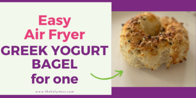Air Fryer Greek Yogurt Bagel