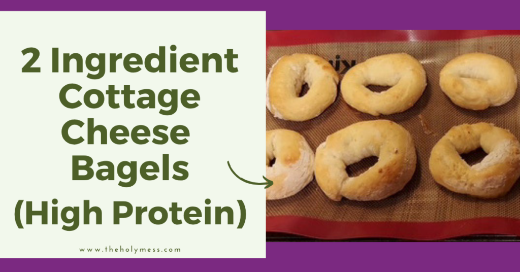 2 Ingredient Cottage Cheese Bagels (High Protein)