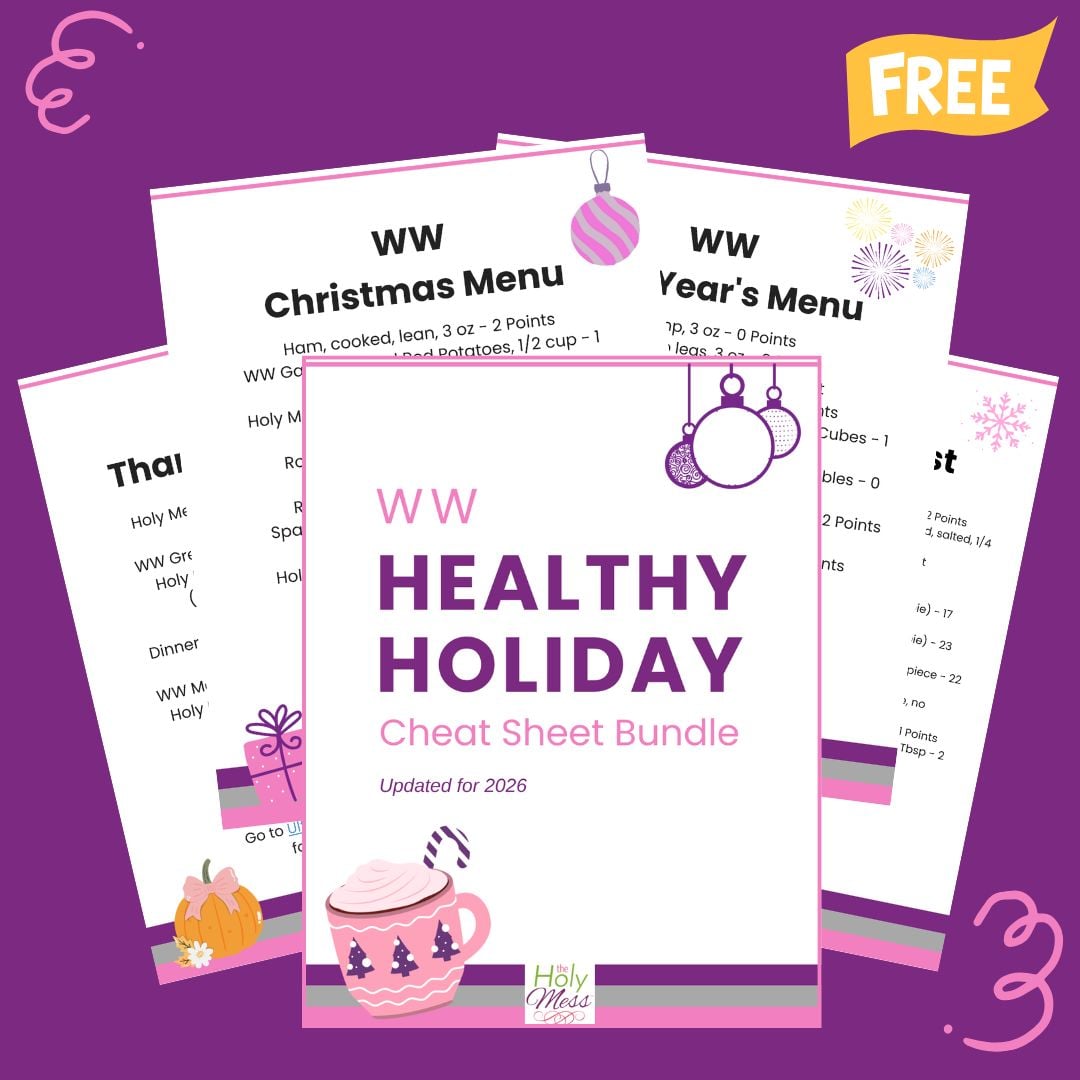 Weight Watchers Healthy Holiday Guide - Free Cheat Sheet Bundle