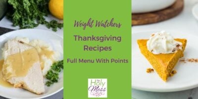 Weight Watchers Thanksgiving recipes with turkey breast and crustless pumpkin pie